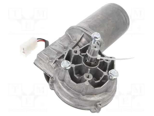 Motor: DC; 12VDC; 30rpm; worm gear; 9Nm; IP65; Trans: 81: 1; 7A DOGA 319.3860.20.00