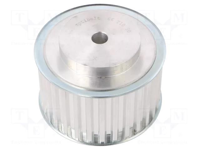 Belt pulley; T10; W: 50mm; whell width: 66mm; Ø: 93.65mm; aluminium OPTIBELT 66-T10-30-200ZA