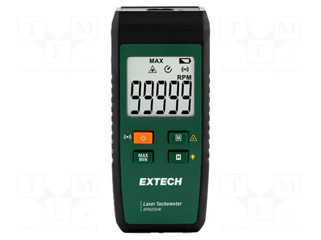 Tachometer; LCD; 10÷99999rpm; Meas.accur: ±0,04%; Resol: 0,1rpm EXTECH RPM250W