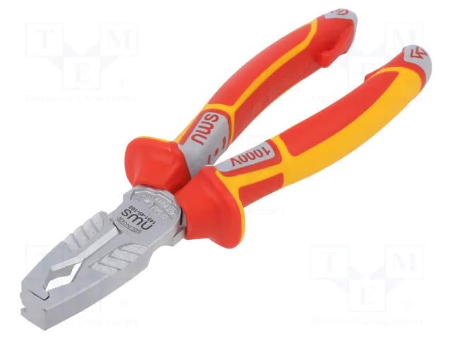 Stripping tool; 0.5÷10mm2; Wire: round; 180mm NWS NW1451-49VDE-180