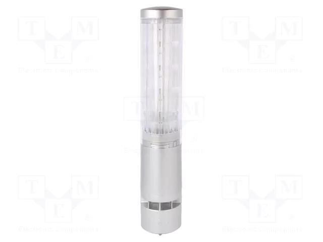 Signalling column; red/amber/green/blue/white; LED; 24VDC; IP65 PATLITE LA6-5DTNUB-RYGBC