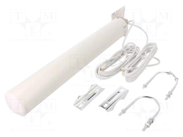 Antenna; white; SMA x2; 50W; 3300÷3800MHz; 50Ω; 3m; 15dBi; -20÷85°C QOLTEC QOLTEC-57034