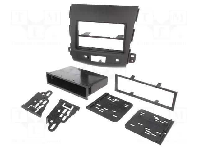 Radio frame; Citroën,Mitsubishi,Peugeot; 2 DIN; black METRA RAM-40.688