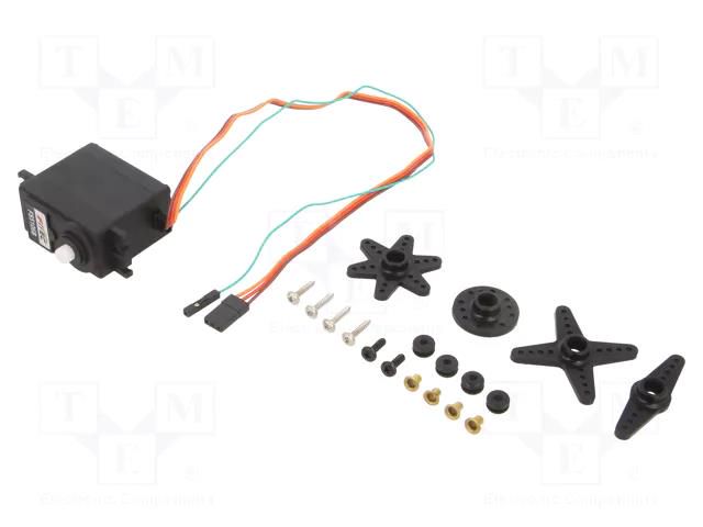 Motor: servo; 4.8÷6VDC; standard; analogue; 40.8x20.1x38mm; 180° POLOLU POLOLU-3442