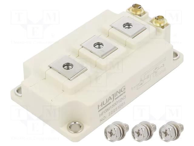 Module: IGBT; transistor/transistor; IGBT half-bridge; Ic: 150A HUAJING HFGM150D12V3-HUA