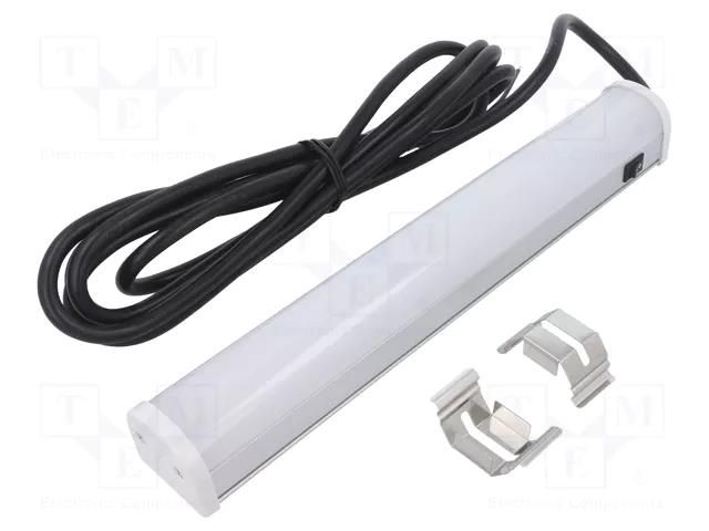 LED lamp; white cold; 500lm; 5700K; 24VDC; IP20; 3m; -25÷60°C PATLITE CWF3S-24-CD