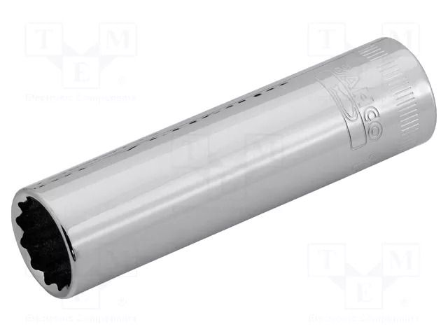 Socket; 12-angles,socket spanner; 18mm; 3/8"; tool steel BAHCO SA.A7402DM-18