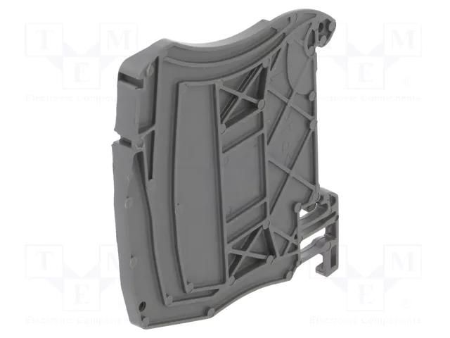 Separating plate; Entrelec; dark grey; W: 3mm; H: 71mm TE Connectivity 1SNK900103R0000