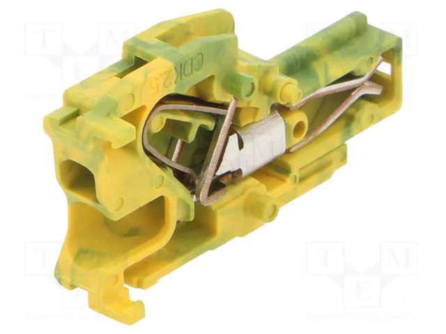 Plug; Entrelec; spring clamp; yellow-green; polyamide; 0.2÷2.5mm2 TE Connectivity 1SNK805750R0000