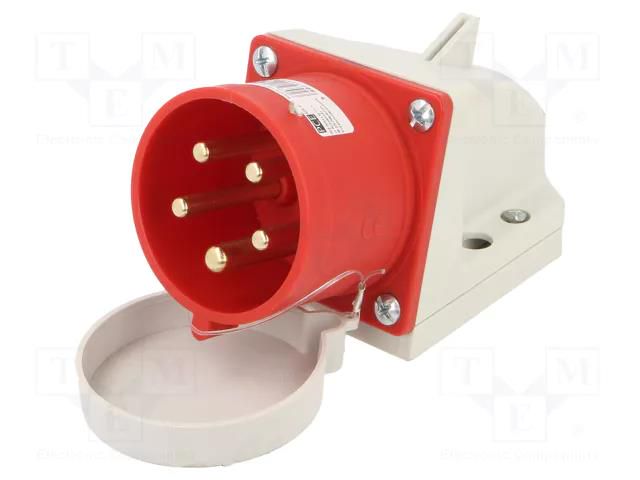 Connector: AC supply 3-phase; socket; male; 32A; 400VAC; IEC 60309 PCE 525-6T
