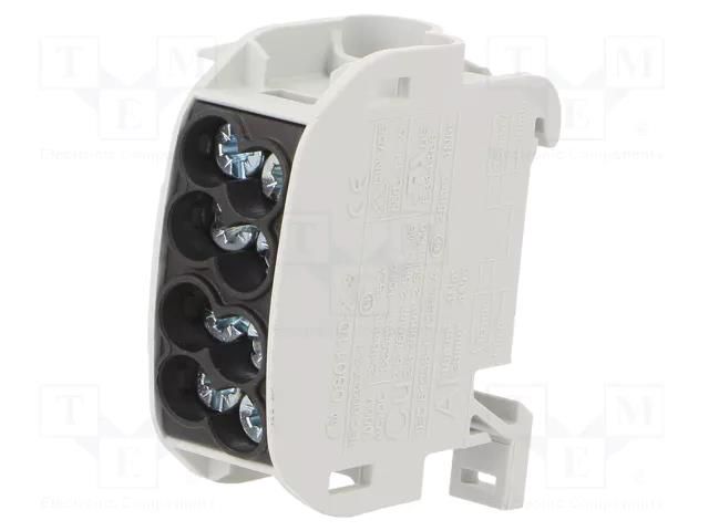 Splice terminal: distribution block; 152A; 1kV; screw terminal SIMET SCB25BK