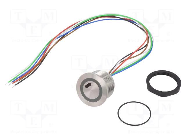 Switch: vandal resistant; Pos: 2; SPST; 0.1A/42VAC; 0.1A/60VDC SCHURTER 3-135-364
