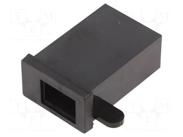 Enclosure: specialist; X: 34.6mm; Y: 54.2mm; Z: 32.2mm; ABS; black MASZCZYK KM-58BO/BK