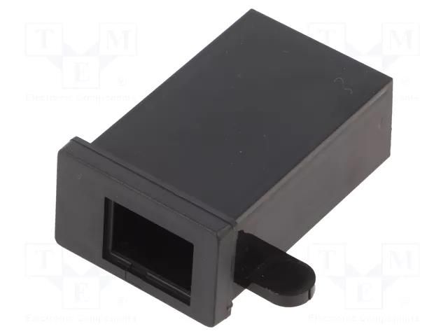Enclosure: specialist; X: 34.6mm; Y: 54.2mm; Z: 20.5mm; ABS; black MASZCZYK KM-58PO/BK