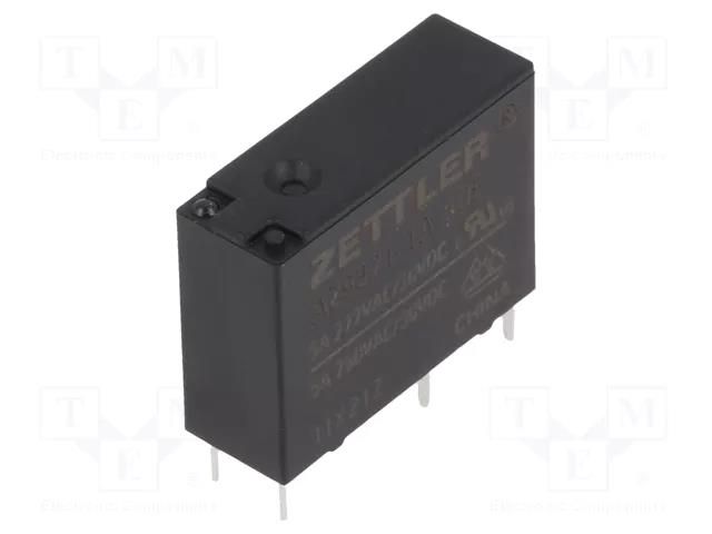 Relay: electromagnetic; SPST-NO; Ucoil: 5VDC; 5A; 5A/277VAC; AZ9371 ZETTLER AZ9371-1A-5DE