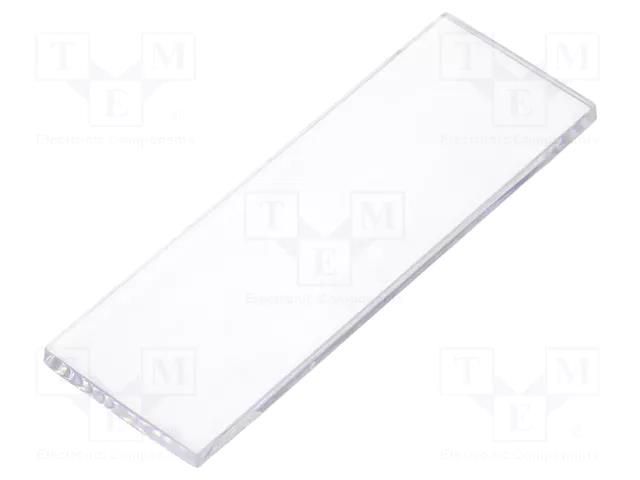 Front panel; without frame; 1M Modulbox One; transparent ITALTRONIC IT-P05010721P