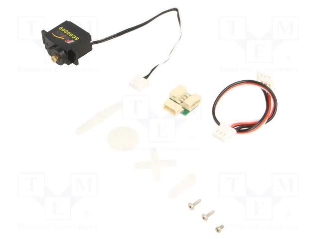 Motor: servo; 4.8÷7.4VDC; micro; 23.2x12x25.5mm; metal; 180° DFROBOT DF-SER0059