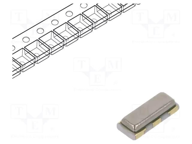 Resonator: ceramic; 6pF; ESR: 100Ω; SMD; -30÷85°C; 2x1.6x0.65mm MURATA XRCGB25M000F3A00R0