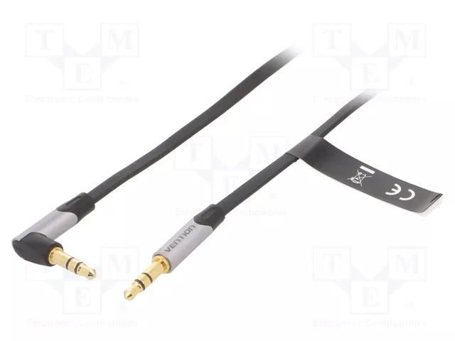 Cable; Jack 3.5mm 3pin plug,Jack 3.5mm 3pin angled plug; 1.5m VENTION BANHG