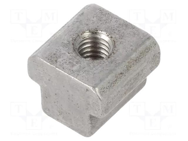 Nut; for profiles; Width of the groove: 10mm; steel; T-slot ELESA+GANTER DIN508-10-M6-8