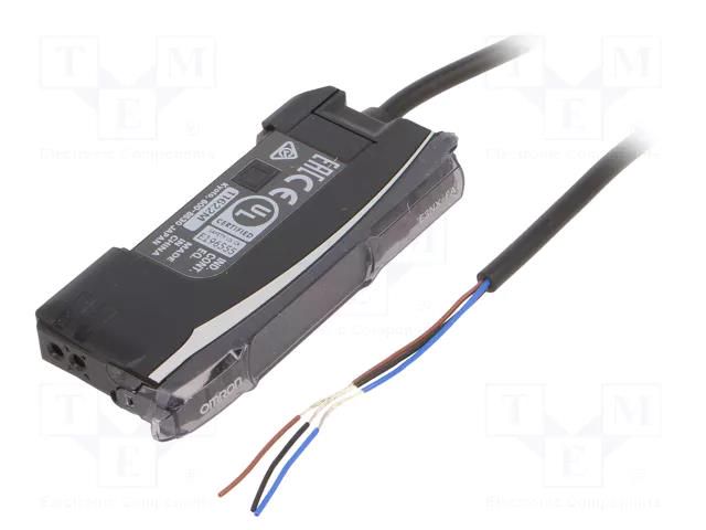 Sensor: optical fiber amplifier; PNP; Connection: lead 2m; 100mA OMRON E3NX-FA41-2M