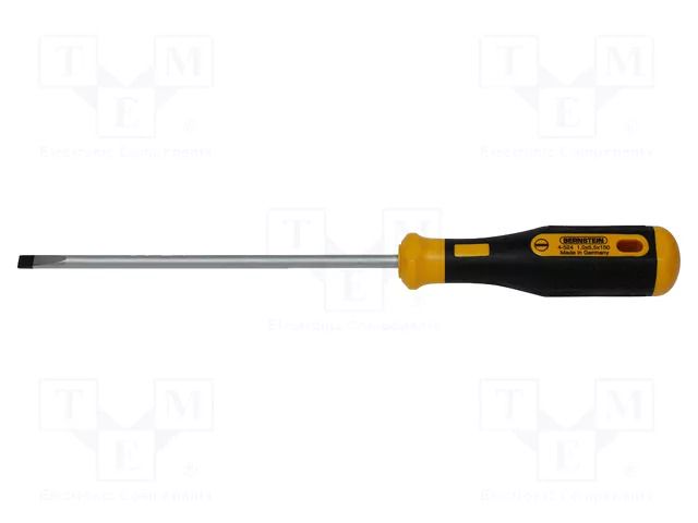 Screwdriver; slot; 5x1mm; POWERline; Blade length: 150mm BERNSTEIN BRN-4-524