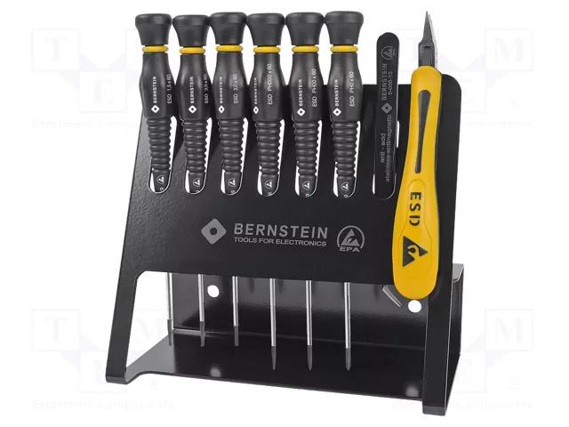 Kit: screwdrivers; ESD; 8pcs. BERNSTEIN BRN-4-620-VC