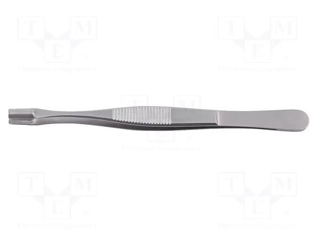 Tweezers; 145mm; Blade tip shape: shovel; universal BERNSTEIN BRN-5-006-7