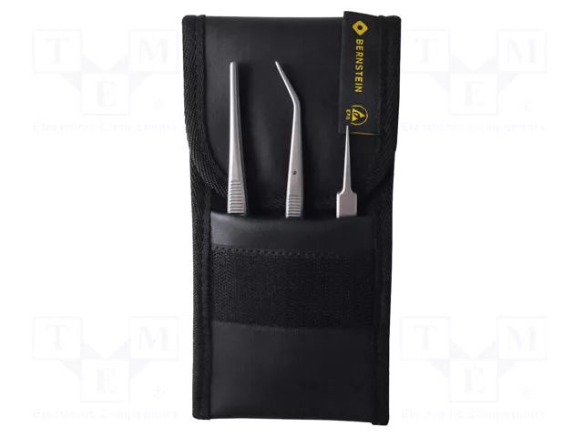 Tweezers-set; for precision works; 3pcs. BERNSTEIN BRN-5-030