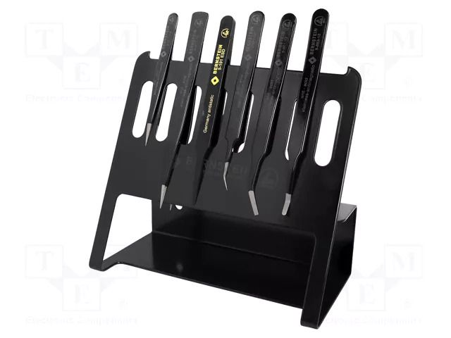 Tweezers-set; for precision works; ESD; 6pcs. BERNSTEIN BRN-5-060-AV