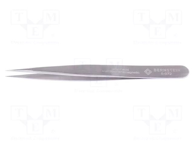 Tweezers; 110mm; Blade tip shape: sharp; universal BERNSTEIN BRN-5-072