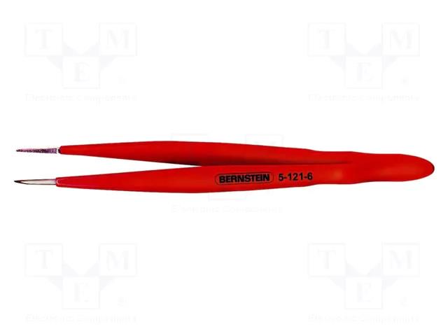 Tweezers; 120mm; Blade tip shape: rounded; universal BERNSTEIN BRN-5-121-6