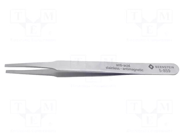 Tweezers; 125mm; Blades: narrowed; Blade tip shape: flat BERNSTEIN BRN-5-859