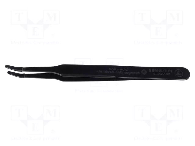 Tweezers; Blade tip shape: flat,rounded; Tweezers len: 125mm BERNSTEIN BRN-5-862-135