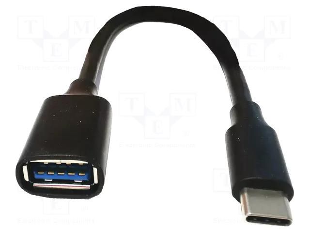 Adapter; USB A 3.0,USB C; 200mm; Communication: USB Riverdi USB-C-TO-USB-A-ADP