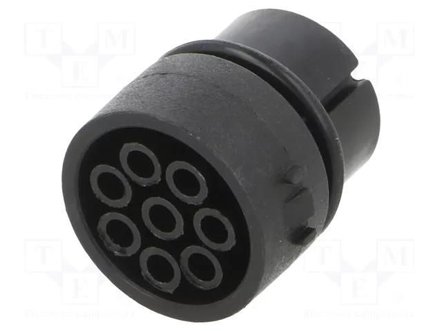 Connector: circular; contact insert; female; PIN: 8; w/o contacts BULGIN 12735/1