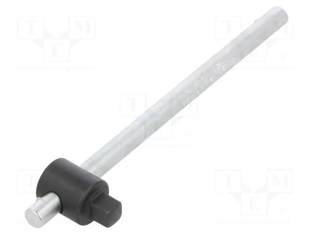 Knob; 1/4" square; Chrom-vanadium steel; 115mm KING TONY KT-2571-45