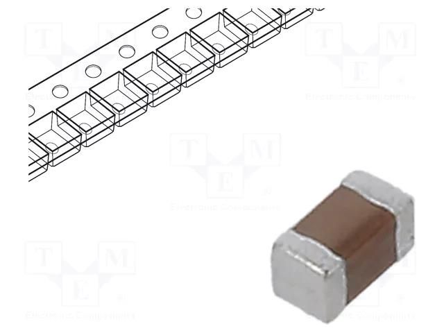 Ferrite: bead; Imp.@ 100MHz: 600Ω; SMD; 200mA; 0402; R: 850mΩ TDK MMZ1005B601CT000