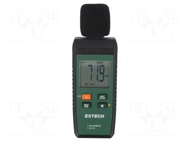 Meter: sound level; LCD; Sound level: 30÷130dB; 0.0315÷8kHz; 85g EXTECH SL250W