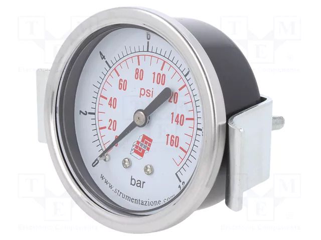 Manometer; 0÷12bar; non-aggressive liquids,inert gases; 63mm PNEUMAT M63A.NC012G14