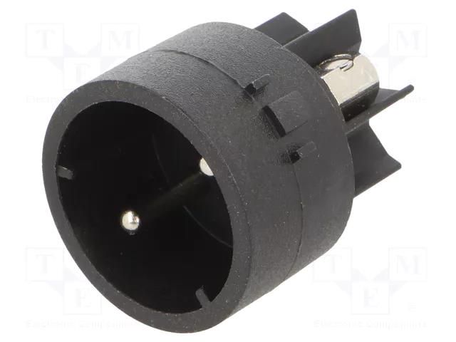 Connector: circular; contact insert; male; PIN: 2; 10A; 250V; 1mm2 BULGIN SA3320