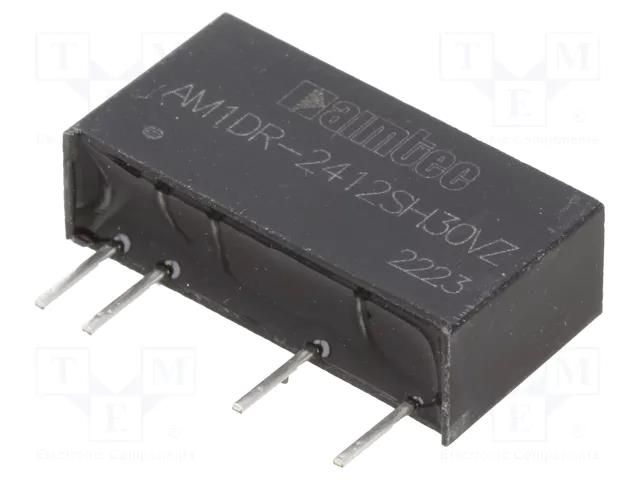 Converter: DC/DC; 1W; Uin: 22.8÷25.2VDC; Uout: 12VDC; Iout: 83mA AIMTEC AM1DR-2412SH30VZ