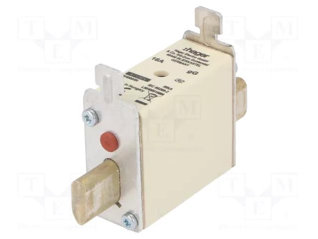 Fuse: fuse; 16A; 690VAC; gG; industrial; NH000 HAGER LNH00016M6