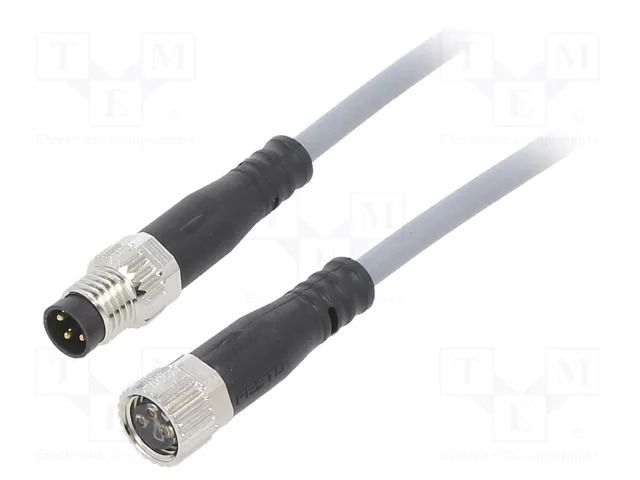 Cable: for sensors/automation; M8; PIN: 3; straight; 0.5m; plug FESTO NEBU-M8G3-K0.5M8G3