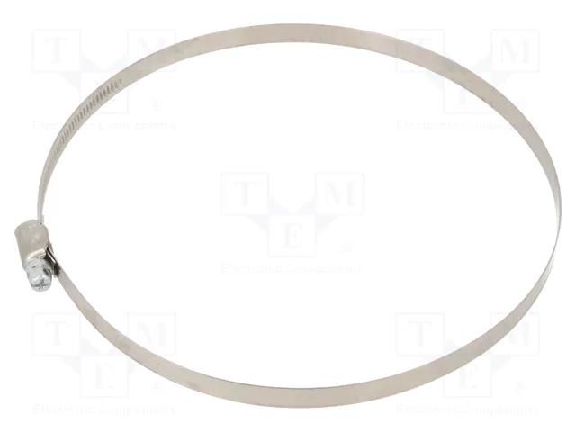 Cable tie; Ø: 150÷170mm; W: 9mm; Material: chrome steel AISI 430 PNEUMAT 158/150-170/W2