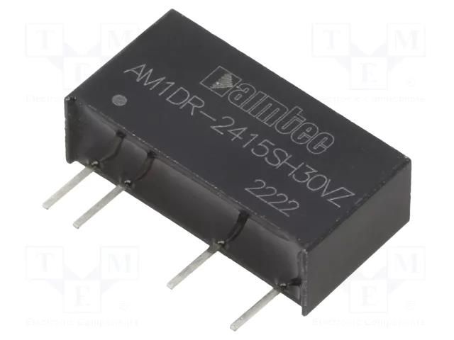 Converter: DC/DC; 1W; Uin: 22.8÷25.2VDC; Uout: 15VDC; Iout: 67mA AIMTEC AM1DR-2415SH30VZ
