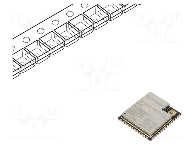 Module: IoT; Bluetooth: BLE; WiFi; external; IEEE 802.11b/g/n; SMD ESPRESSIF ESP32S3-WRM1U-8R8