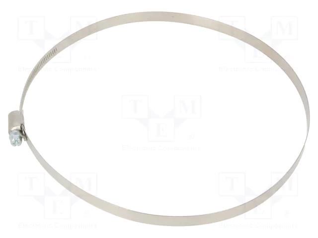 Cable tie; Ø: 170÷190mm; W: 9mm; Material: chrome steel AISI 430 PNEUMAT 158/170-190/W2