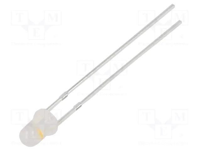 LED; red/warm white; 3mm; 30°; Front: convex; 2.1÷2.6/3.1÷3.6VDC OPTOSUPPLY OSRMP23132A