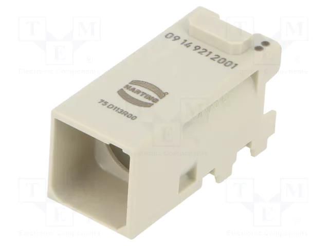 Connector: HDC; module; male; Han-Modular® Domino; PIN: 1 HARTING 09149211002